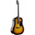 Guitare Folk Electroacoustique 4/4 Sunburst