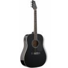 Guitare Folk Electroacoustique 4/4 Noir