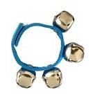 Bracelet de grelots de couleur bleue