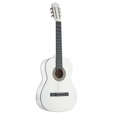 Guitare classique 4/4 tilleul blanc