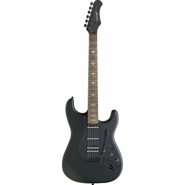 Guitare électrique FAT S Noire Gothique