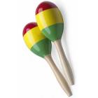 Paire de maracas en bois Reggae