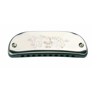 Goki - Harmonica enfant 10 trous rouge - NoïziKidz