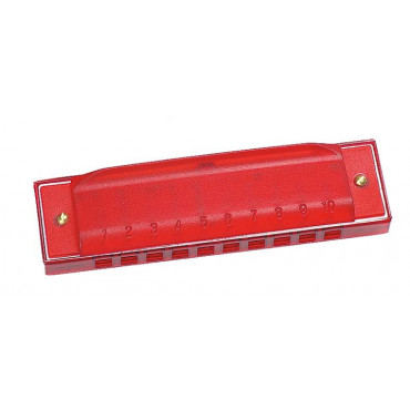 Goki - Harmonica enfant 10 trous rouge - NoïziKidz