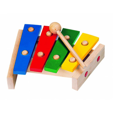 Jouet musicale Xylophone Ovale 5 tons bois Plantoys