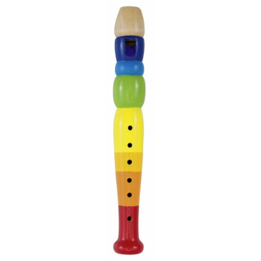 Spptty 4 couleurs léger jouet éducatif flûte en bois jouet pour enfants  enfants pratique, flûte, flûte éducative 