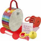 REMO KD-0500-01 Ensemble de 5 tambours à main pour enfants  6/8/10/12/14 - Rockamusic