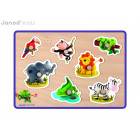Puzzle d'éveil musical Savane en bois Fleurus - 7 pièces