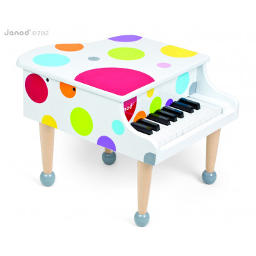 Piano enfant Delson blanc - piano en jouet : NOIZIKIDZ