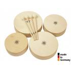 Set de 4 Toms en Bois + 4 Baguettes - 3+