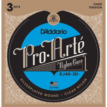 Pack 3 Jeux Cordes D'Addario EJ46-3D Pro-Arté