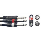 Cable Y, jack/jack (m/m), 3 m