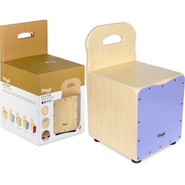 Cajon Enfant Violet Tabouret