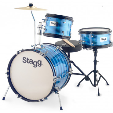 Batterie enfant 3 fûts 16'' Bleu STAGG