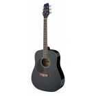 Guitare Gaucher enfant Noir 3/4 folk