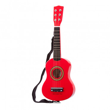 Guitare pour Enfant Rouge Jouet Musical Guitare électrique 4 cordes 53cm 