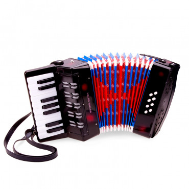 Mxzzand Accordéon pour enfant Enfants 10 touches accordéon enfants  accordéon Instrument de musique jouet jeux activite Vert