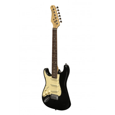 Guitare Electrique 3/4 Noire Gaucher